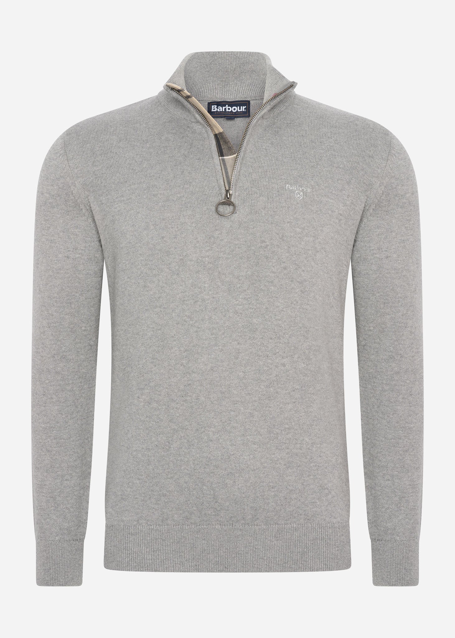 Barbour Truien  Cotton half zip - grey marl 