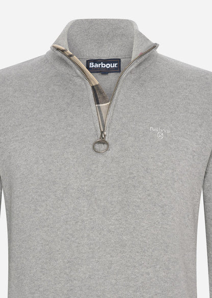 Barbour Truien  Cotton half zip - grey marl 