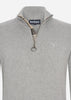 Barbour Truien  Cotton half zip - grey marl 