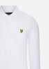 Lyle & Scott Longsleeve Polo's  LS polo shirt - white 