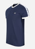 Fred Perry T-shirts  Taped ringer t-shirt - carbon blue 