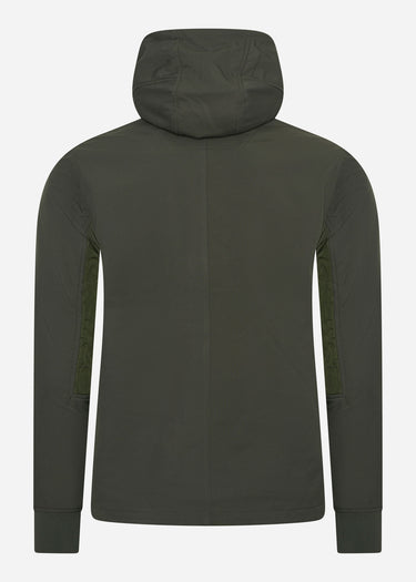 MA.Strum Jassen  Softshell full zip hooded jacket - oil slick 