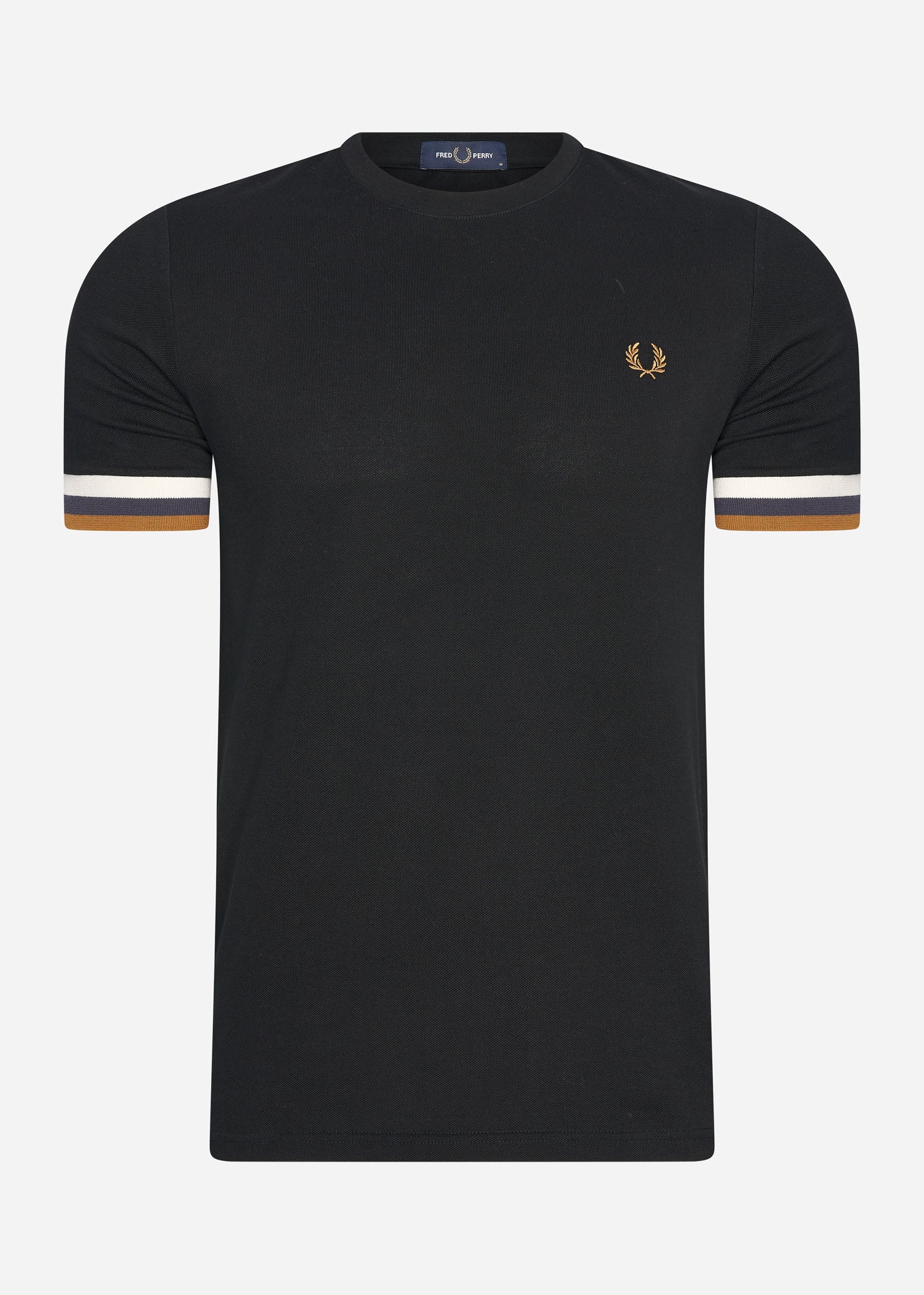 fred perry pique t-shirt black