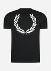 Fred Perry T-shirts  Back graphic t-shirt - black 