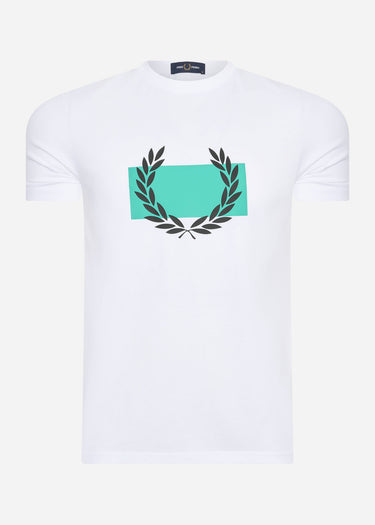 Fred Perry T-shirts  Laurel wreath print t-shirt - white 