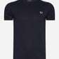 Fred Perry  taped ringer t-shirt navy