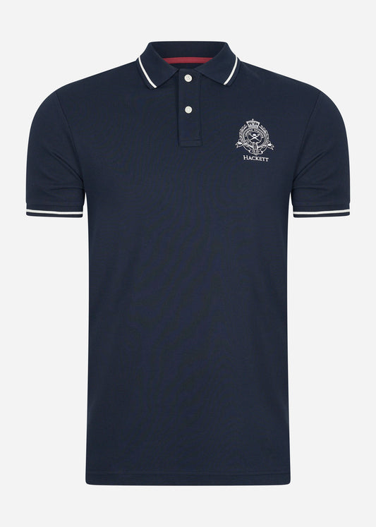 Hackett London Polo's  Heritage logo polo - navy blazer 