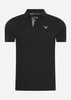 Barbour Polo's  Barbour tartan pique polo - black 