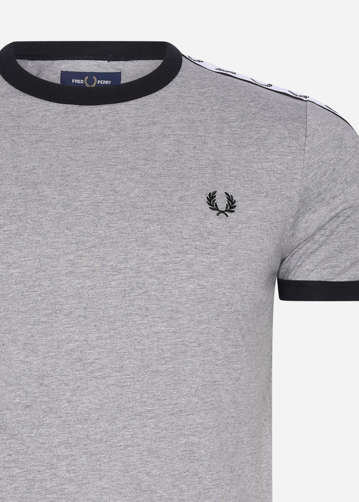 Fred Perry taped ringer t-shirt steel marl