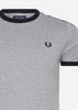 Fred Perry T-shirts  Taped ringer t-shirt - steel marl 