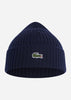 Lacoste Mutsen Beanie - navy blue