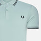 Twin tipped fred perry shirt - silver blue black - Fred Perry