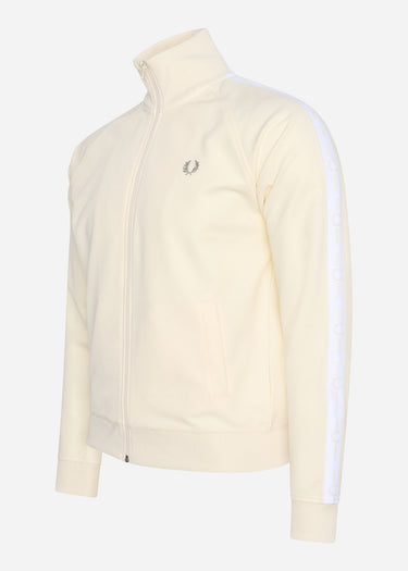 Fred Perry Vesten  Tonal taped track jacket - ecru 