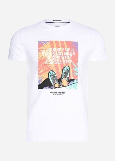 Weekend Offender T-shirts  Single step - white 