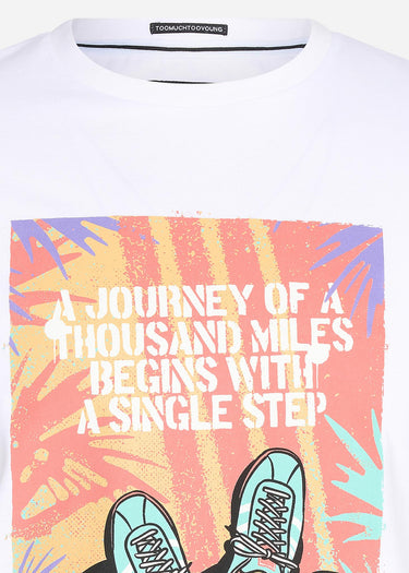 Weekend Offender T-shirts  Single step - white 