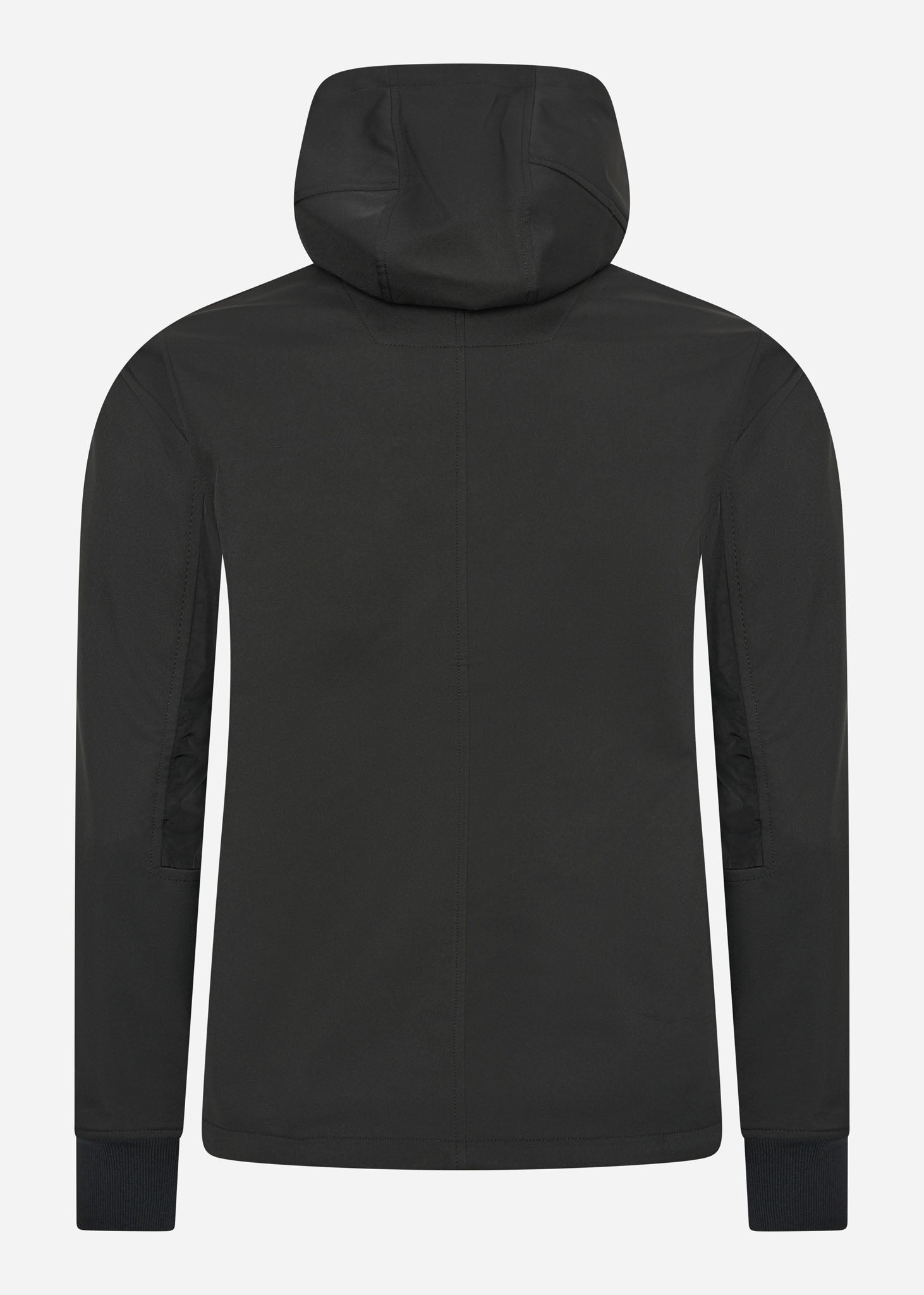 MA.Strum Jassen  Softshell hooded full zip - jet black 