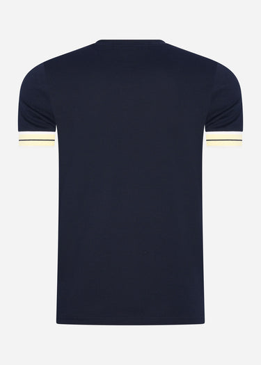 Fred Perry T-shirts  Tramline tipped pique t-shirt - navy 