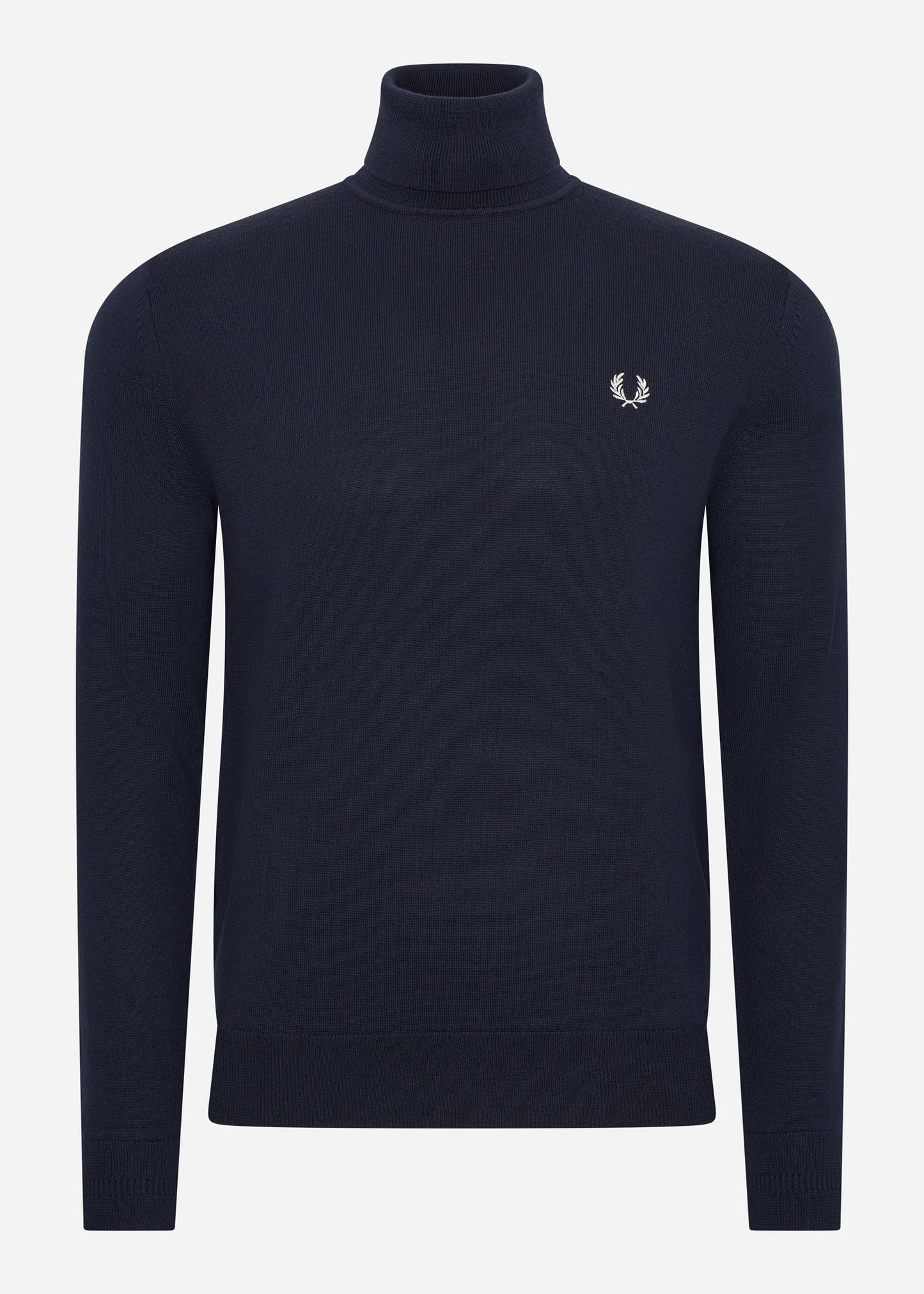 fred perry roll neck jumper trui navy
