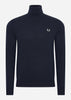 Fred Perry Truien  Roll neck jumper - navy 