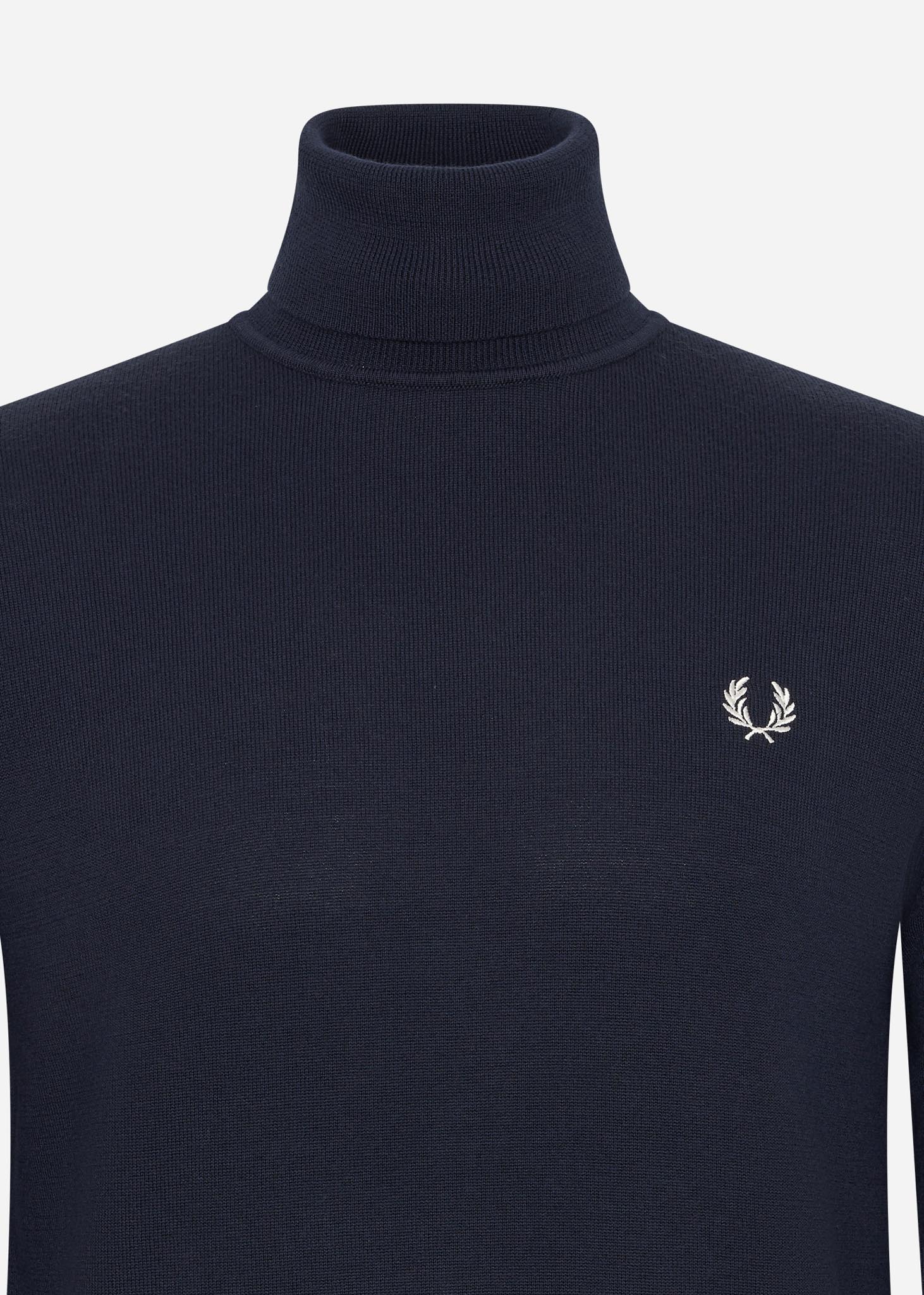 fred perry roll neck jumper trui navy