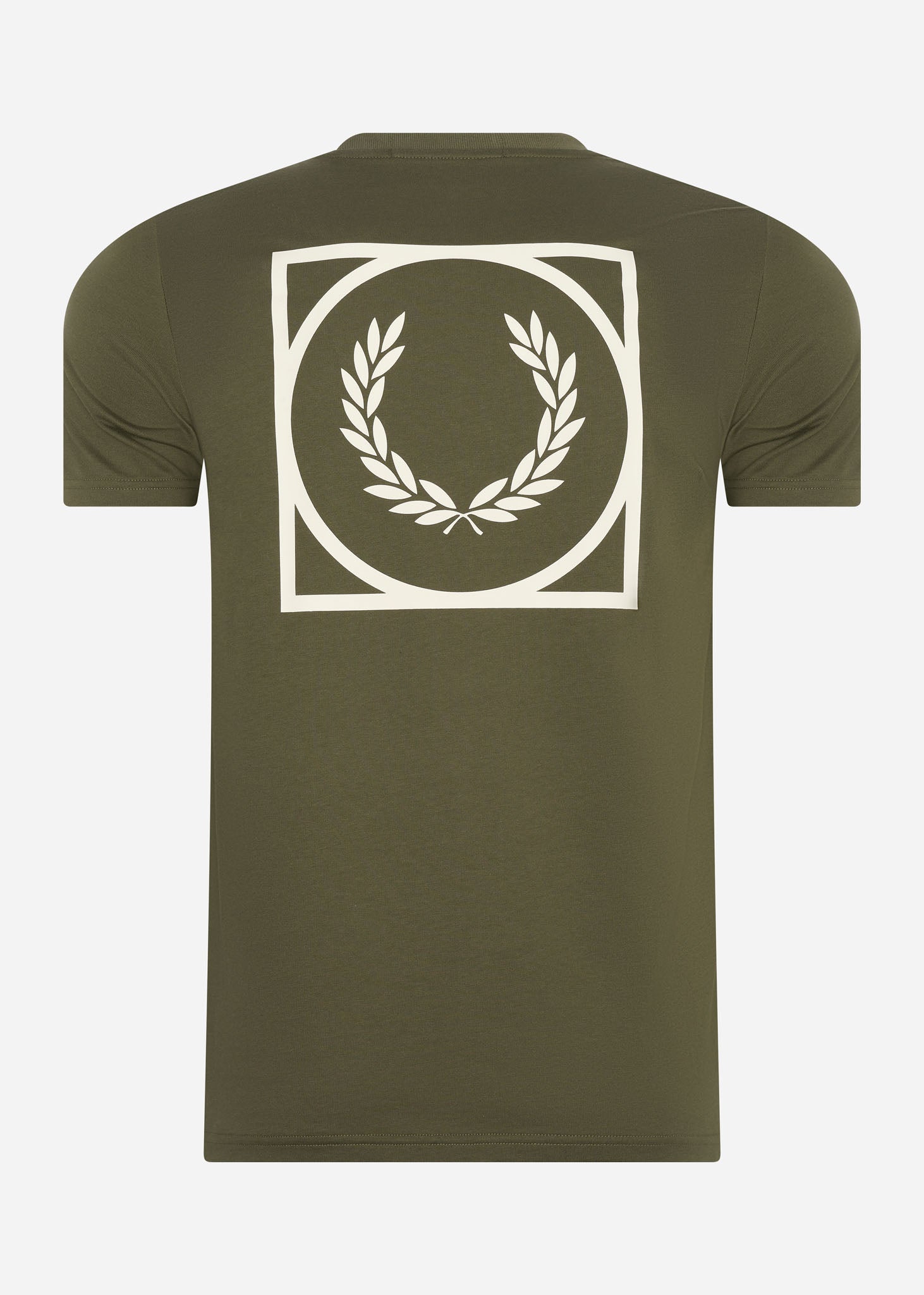 fred perry t-shirt logo back print