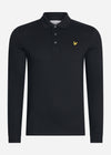 Lyle & Scott Longsleeve Polo's  LS polo shirt - jet black 