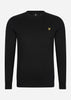 Lyle & Scott Truien Cotton merino crew neck jumper - jet black