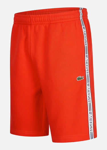 Lacoste Korte Broeken  Contrast stripe shorts - corrida 