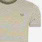Two colour stripe t-shirt - military green