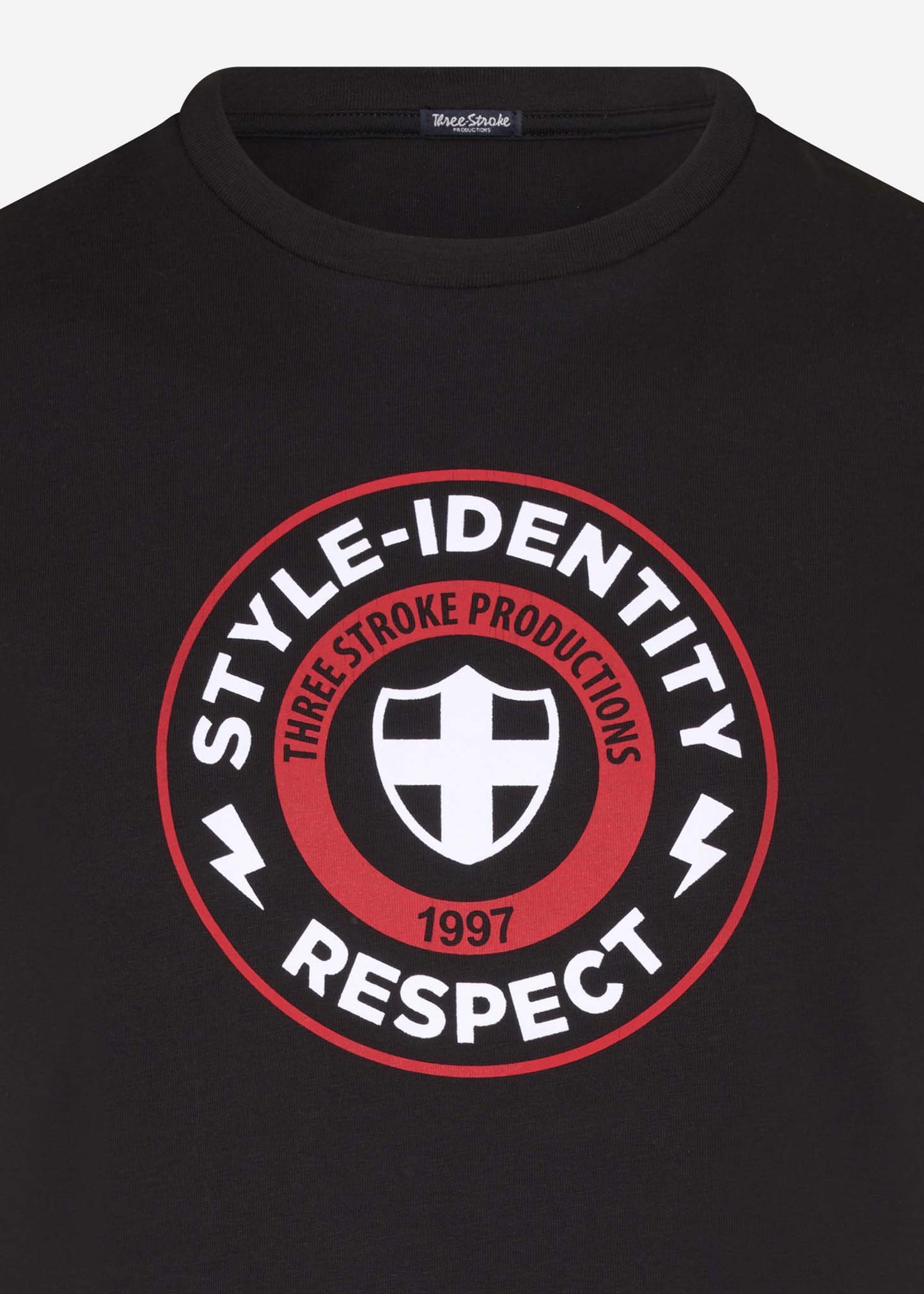 style idenity respect t-shirt three stroke