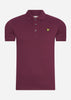 Lyle & Scott Polo's  Plain polo shirt - burgundy 