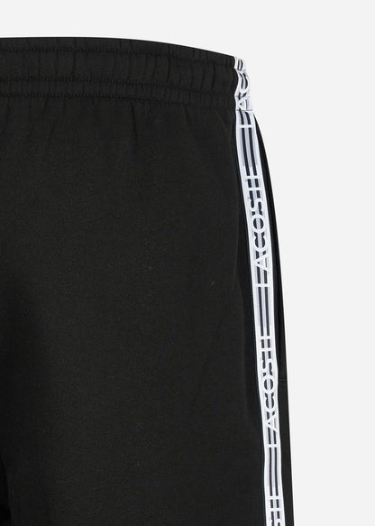 Lacoste Korte Broeken  Contrast stripe shorts - black 