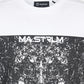 mastrum half body print t-shirt white