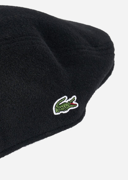 Lacoste Petten  Flat cap - black 