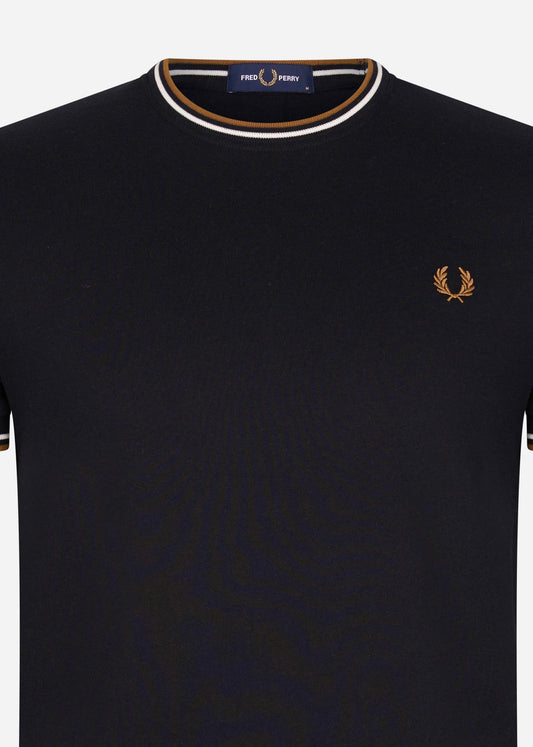 fred perry twin tipped t-shirt zwart