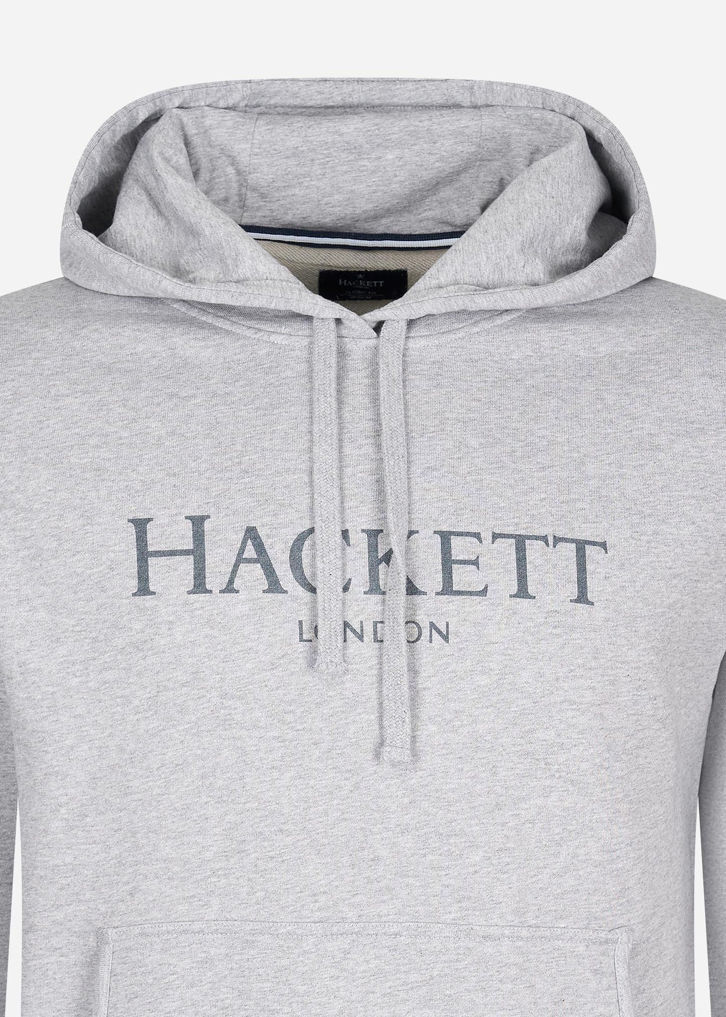 hackett london hoodie licht grey marl