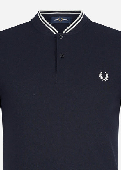 Fred Perry Polo's  Bomber collar polo shirt - navy 