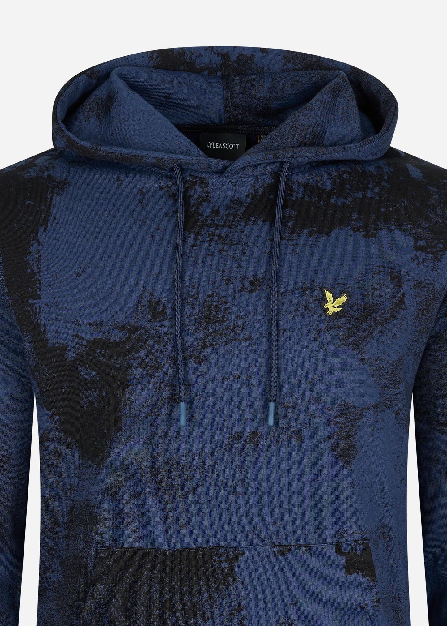 Erosion print hoodie - navy