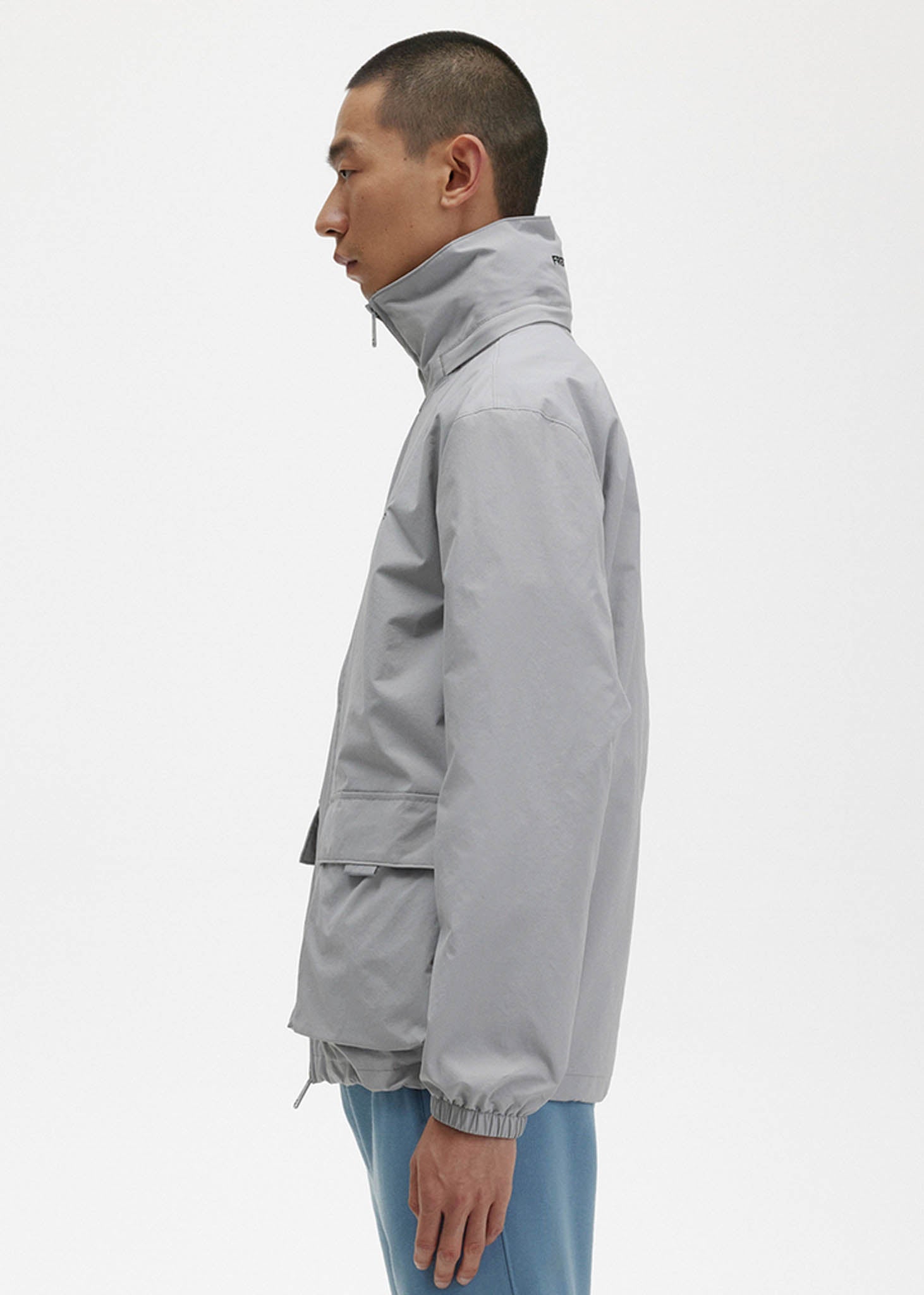 Fred Perry Jassen  Patch pocket zip through jacket - limestone 