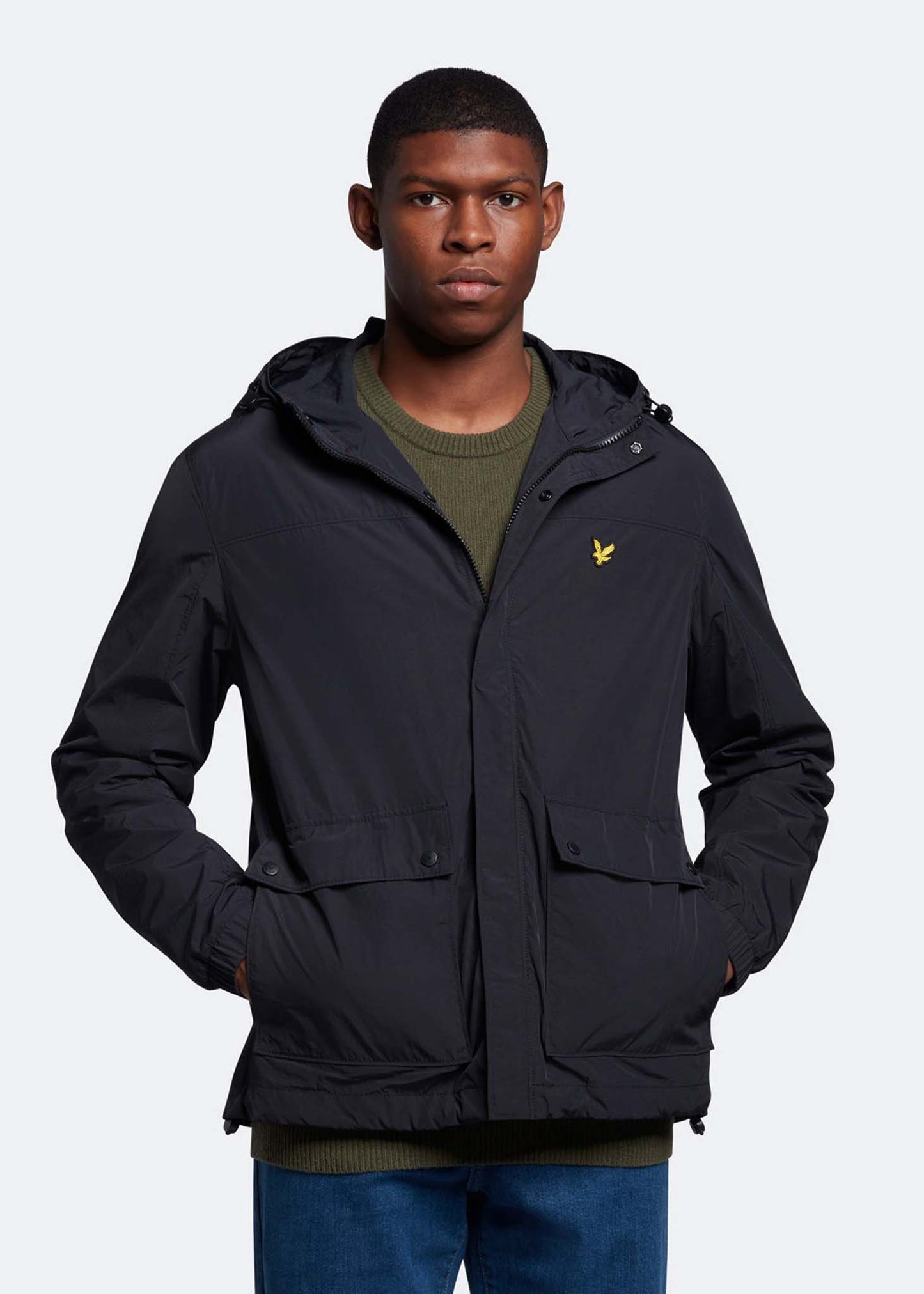 Hooded pocket jacket - dark navy
