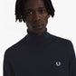 Fred Perry roll neck jumper navy