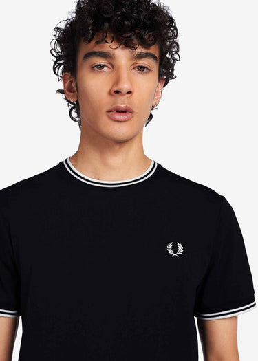 Fred Perry T-shirts  Twin tipped t-shirt - black 