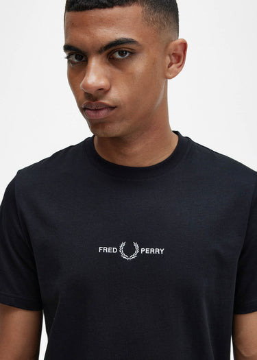 Fred Perry T-shirts  Embroidered t-shirt - black 