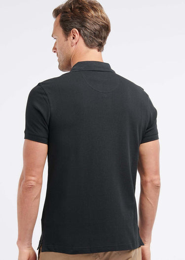 Barbour Polo's  Tartan pique polo - black stone 