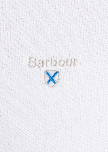 Barbour Polo's  Tartan pique polo shirt - white dress 