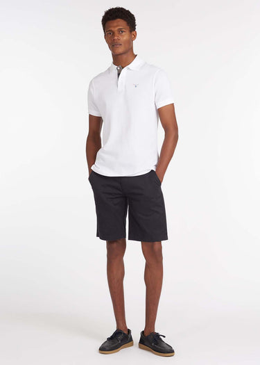 Barbour Polo's  Tartan pique polo shirt - white dress 