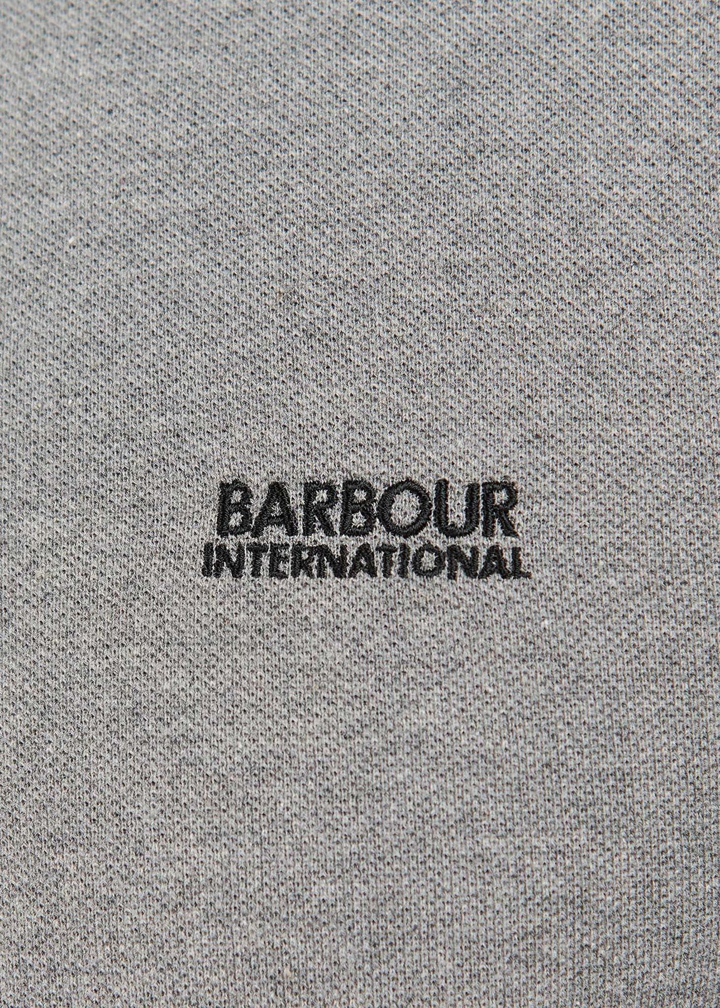 Barbour International half zip sweater grey