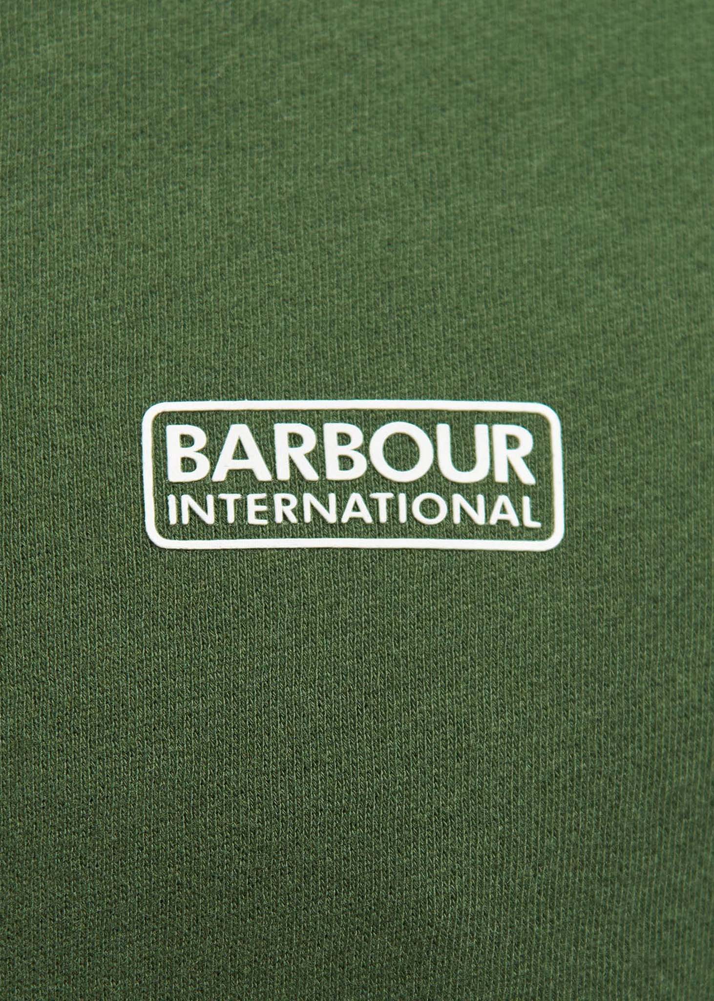 Barbour International crew neck sweater green