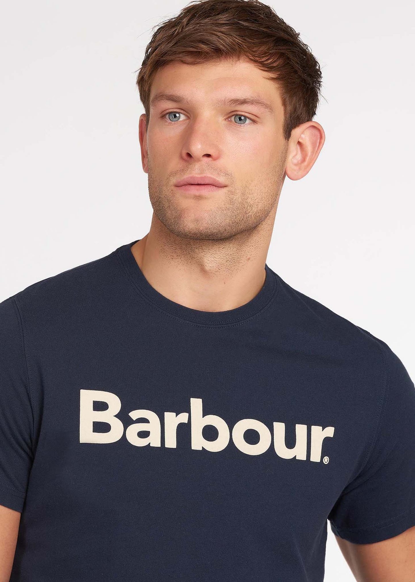 Barbour logo t-shirt navy