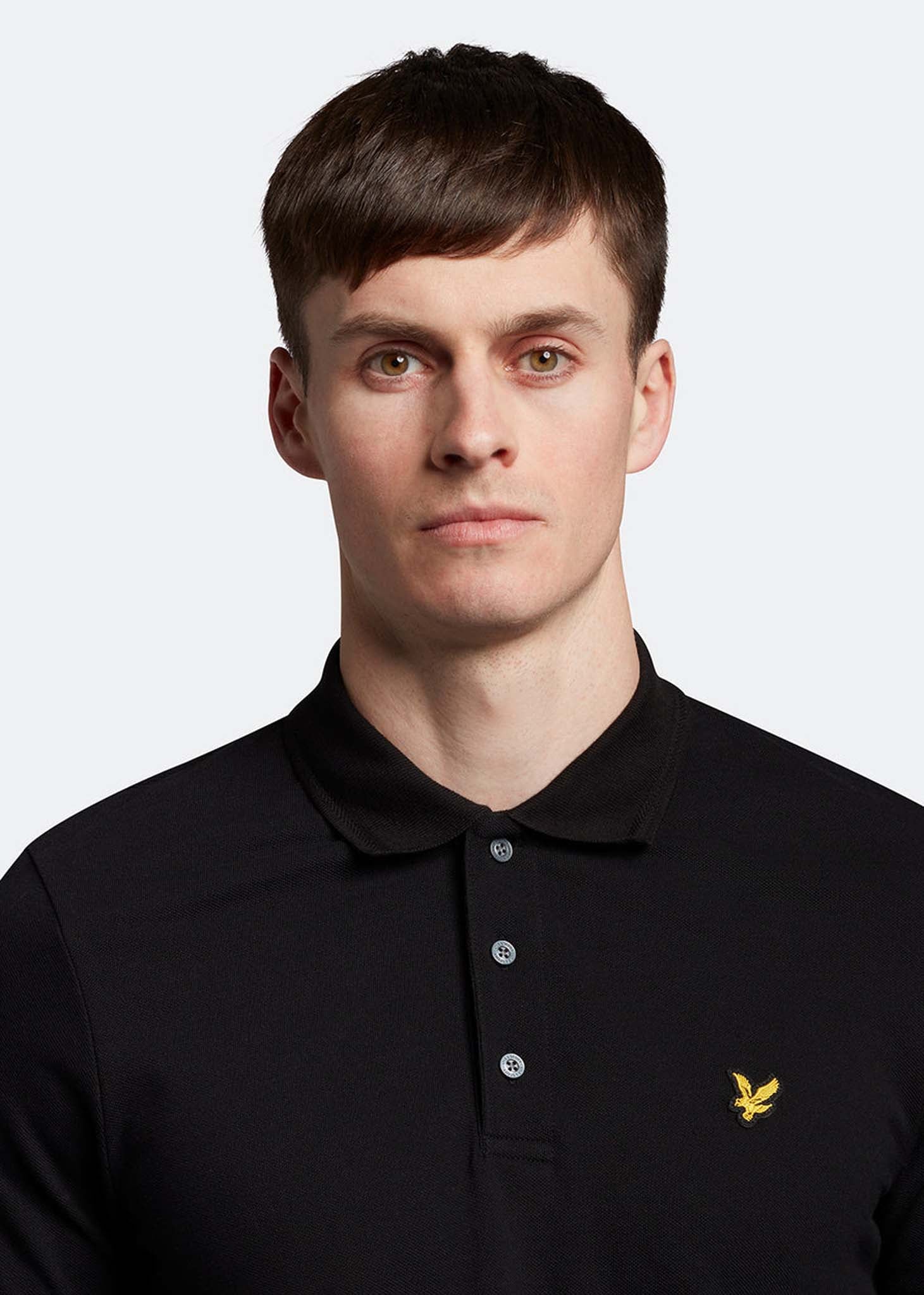 Lyle & Scott Polo's  Crest tipped polo shirt - jet black 